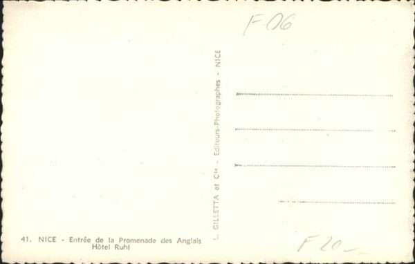 Nice Alpes Maritimes Nice Hotel Ruhl Promenade Anglais – Bild 2