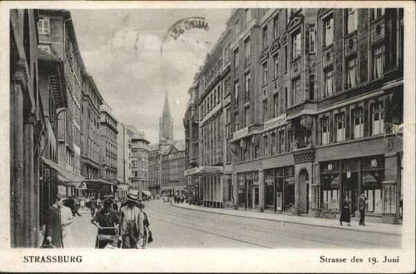 Strasbourg Alsace Strassburg_Elsass Strasse des 19. Juni