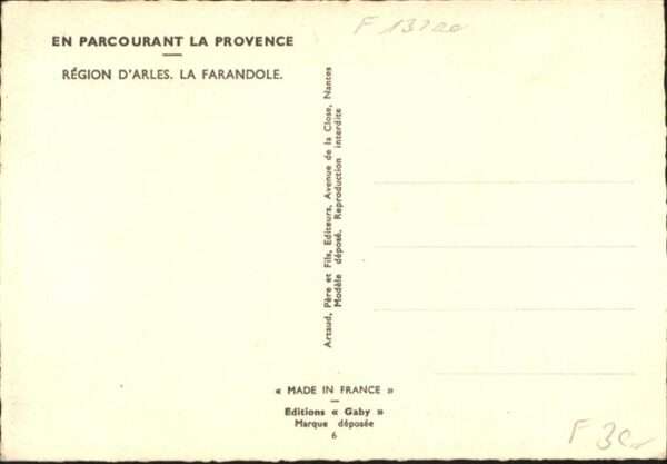 Arles Bouches-du-Rhone Arles Farandole Tanz Provence – Bild 2