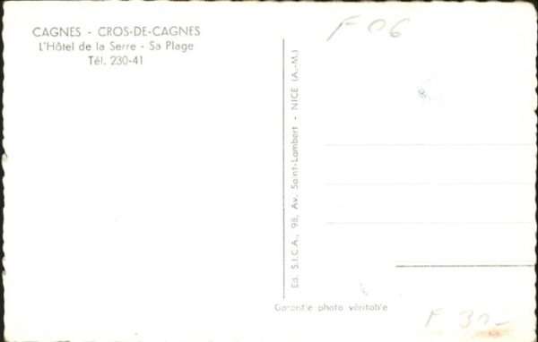 Cagnes-sur-Mer Cros-de-Cagnes Hotel Serre Plage – Bild 2