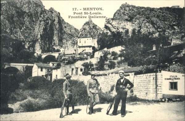 Menton Alpes Maritimes Menton Pont St. Louis Froniere Italienn