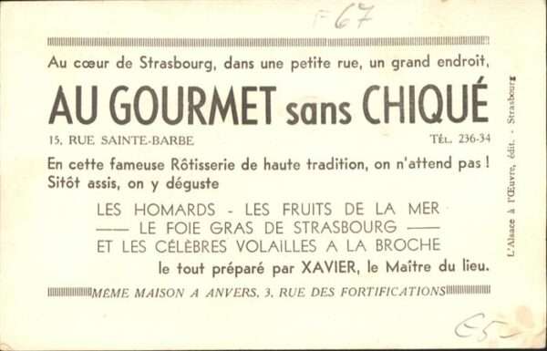 Strasbourg Alsace Strasbourg Rotisserie Gourmet Chique – Bild 2