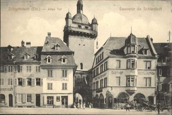 Schlettstadt Elsass Schlestadt Altes Tor Gasthof Res