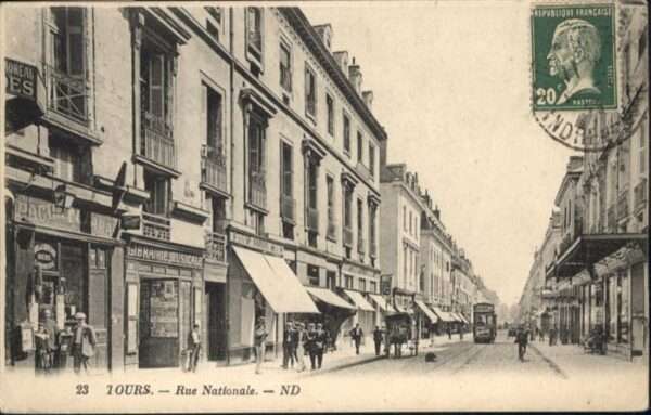 Tours Indre-et-Loire Tours Strassenbahn Rue Nationale