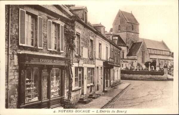 Noyers-Bocage Bourg Mercerie Epicerie