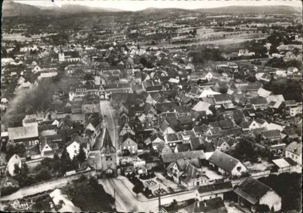 Rosheim Elsass Lothringen Rosheim Bas-Rhin Fliegeraufnahme