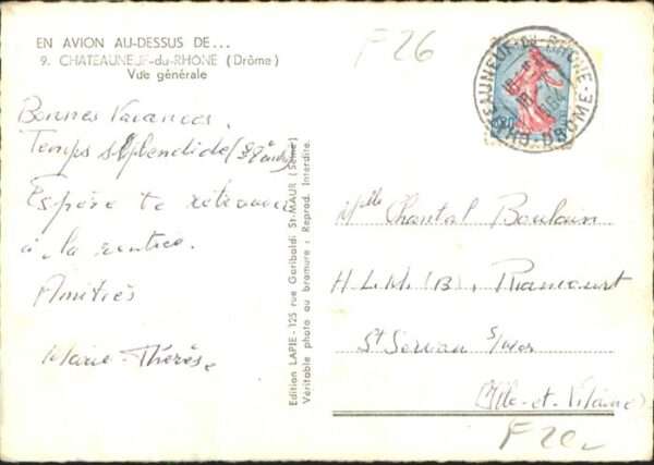 Chateauneuf-du-Rhone Fliegeraufnahme – Bild 2
