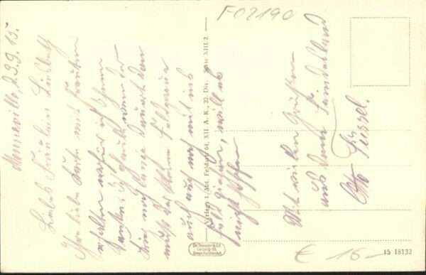 Guignicourt Aisne [handschriftlich] – Bild 2