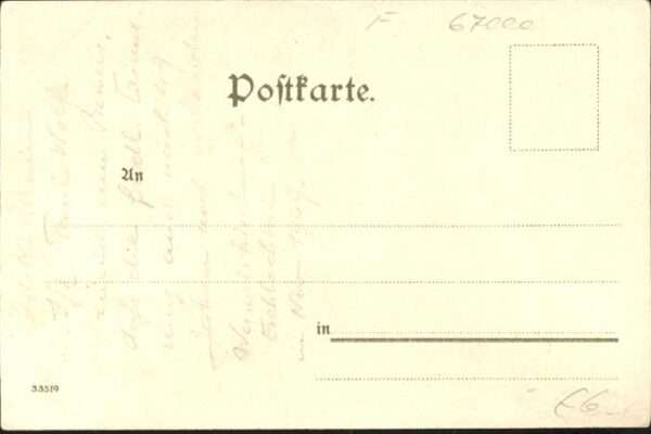 Strasbourg Alsace Strassburg Rabenhof Künstler F. Hoch – Bild 2