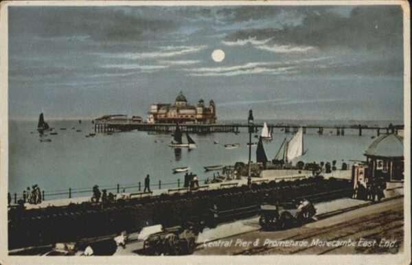 Morecambe Central Pier East End Kutsche Schiff