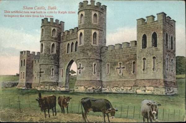 Bath Sham Castle Kühe