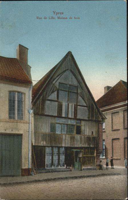 Ypern Ypres Ypres Rue de Lille Maison de bois