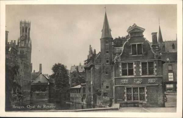 Bruges BRUGGE Belgie Bruges Quai du Rosaire