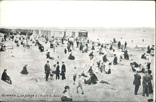 Ostende Oostende Ostende la Plage a l_Heure des bains