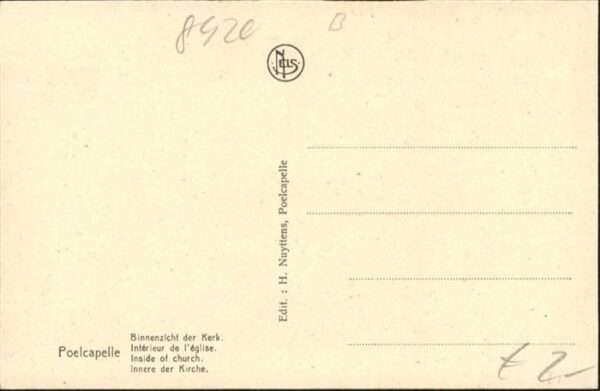 Poelcapelle Binnenzicht der Kerk – Bild 2