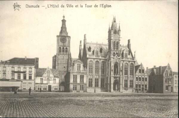 Dixmude Hotel de Ville la Tour de l'Eglise