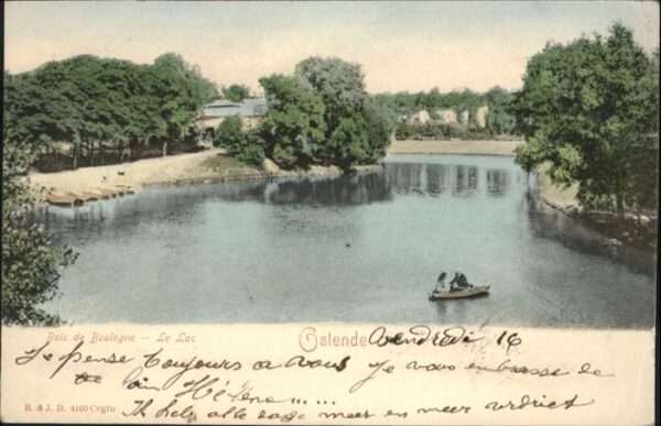 Ostende Oostende Ostende Bois de Boulogne le lac