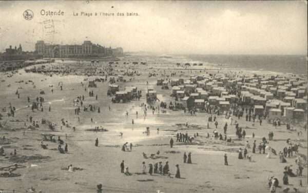 Ostende Oostende Ostende la Plage a l_Heure des bains