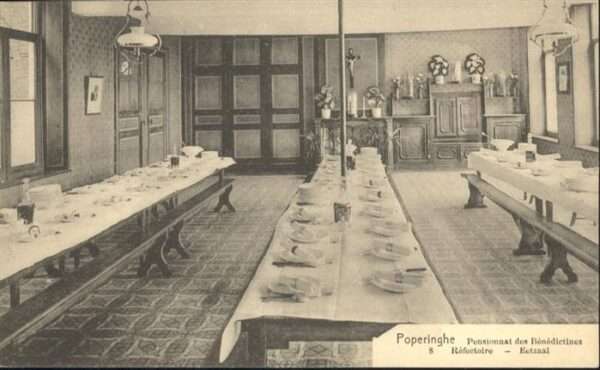 Poperinghe Pensionnat des Benedictines Speisesaal