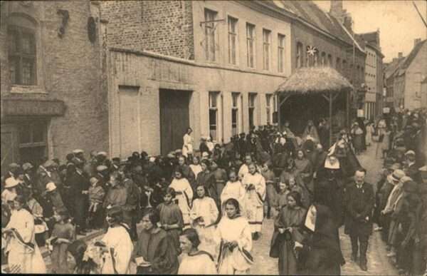 Furnes Procession de Penitence Etable de Bethl