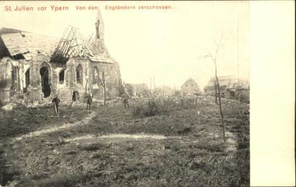 Ypern Ypres Ypern St Julien Zerstörung