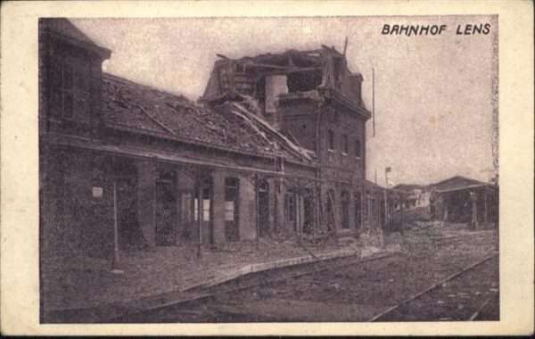Lens Pas-de-Calais Lens Bahnhof Zerstörung