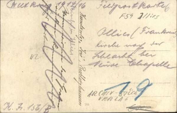Illies [handschriftlich] Kirche Zerstörung – Bild 2