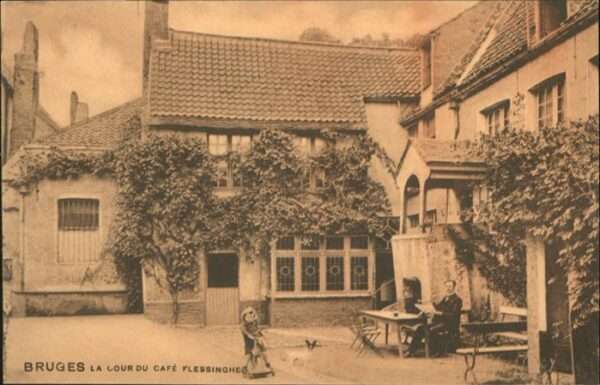 Bruges BRUGGE Belgie Bruges Cour Cafe Flessinhe