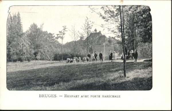 Bruges BRUGGE Belgie Bruges Rempart Porte Marechale