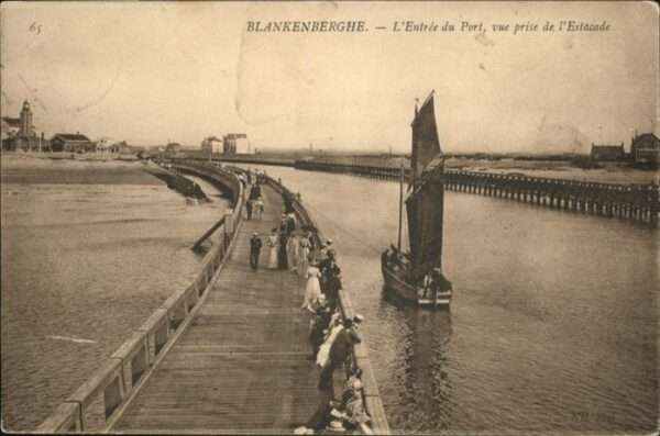 Blankenberghe Port Brücke Schiff