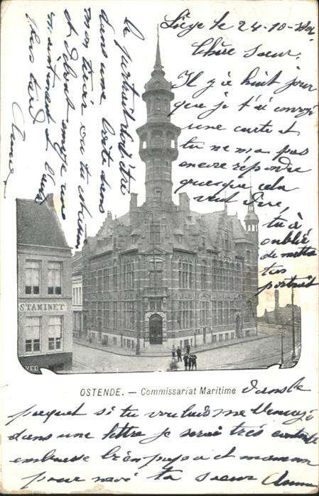Ostende Oostende Ostende Commissariat Maritime