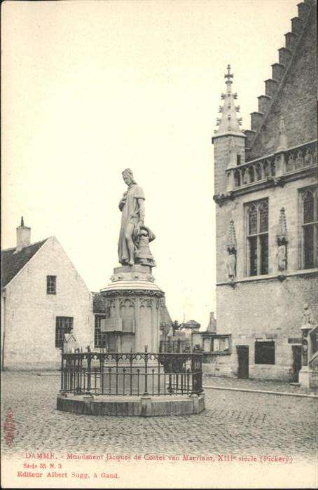 Damme Monument Jacques Coster van Maerlant