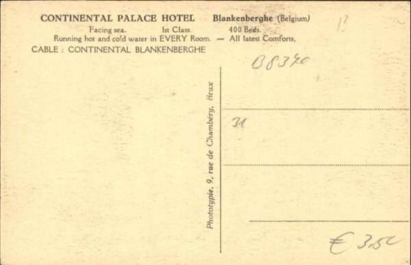 Blankenberghe Continental Palace Hotel – Bild 2