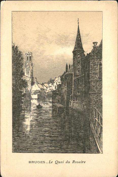 Bruges BRUGGE Belgie Bruges Quai Rosaire