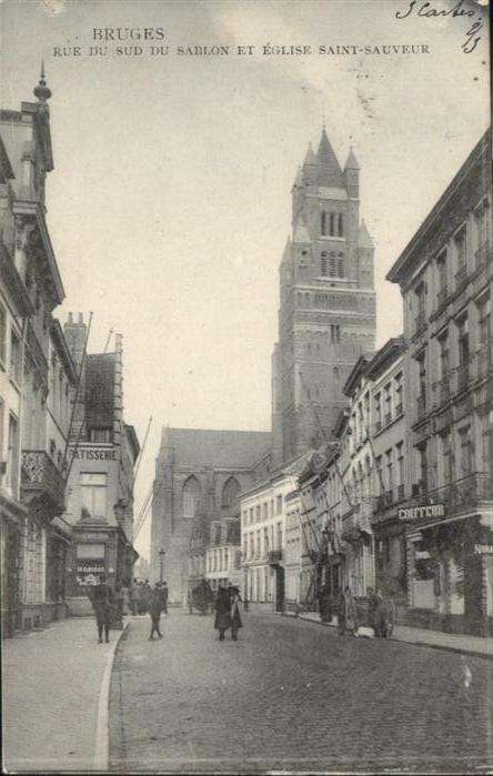 Bruges BRUGGE Belgie Bruges Rue Sud Sablon Eglise Saint Sauv