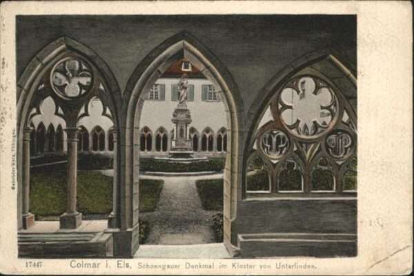 Colmar Haut Rhin Elsass Colmar Elsass Schoengauer Denkmal Klost