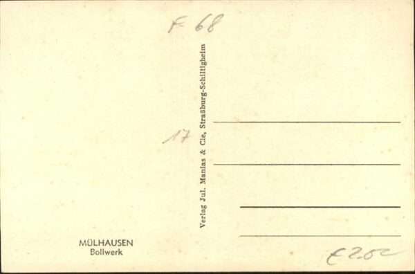 Muehlhausen Elsass Mülhausen_Elsass Bollwerk – Bild 2