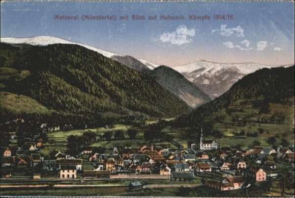 Metzeral Haut Rhin Metzeral Münstertal Hohneck