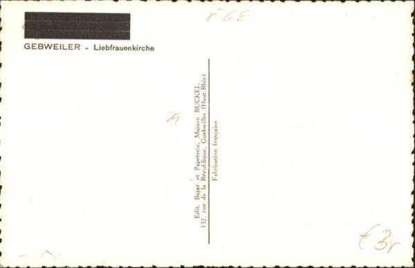 Gebweiler Elsass Liebfrauenkirche – Bild 2