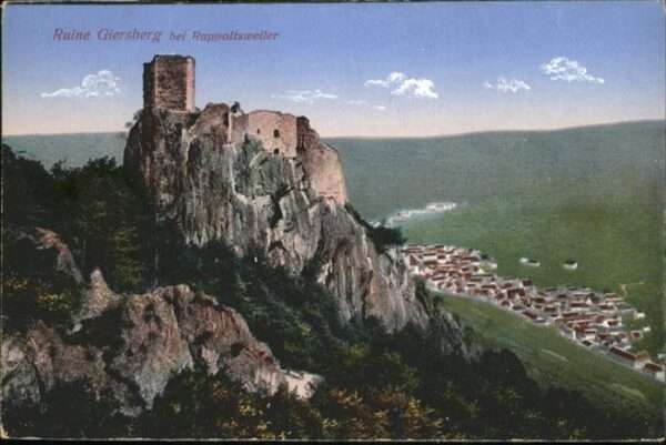 Rappoltsweiler Haut Rhin Elsass Rappoltsweiler Ruine Giersberg