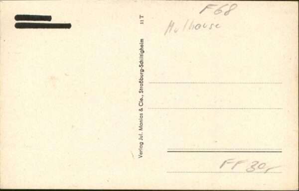 Mulhouse Muehlhausen Mulhouse [handschriftlich] – Bild 2