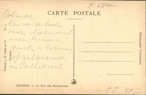 Colmar Haut Rhin Elsass Colmar Rue Marchands – Bild 2