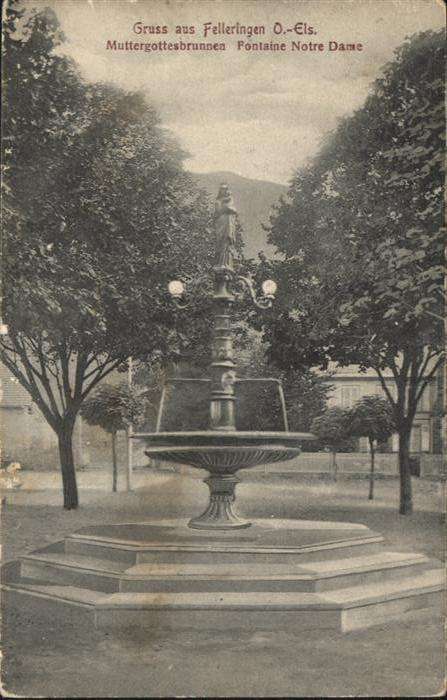 Felleringen Elsass Muttergottesbrunnen Fontaine Not