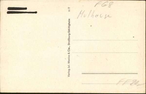 Mulhouse Muehlhausen Mulhouse [handschriftlich] – Bild 2