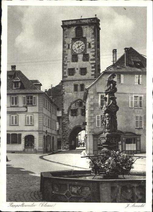 Rappoltsweiler Haut Rhin Elsass Rappoltsweiler Elsass Uhr
