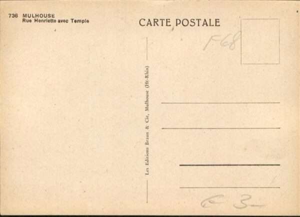 Mulhouse Muehlhausen Mulhouse Rue Henriette Temple – Bild 2