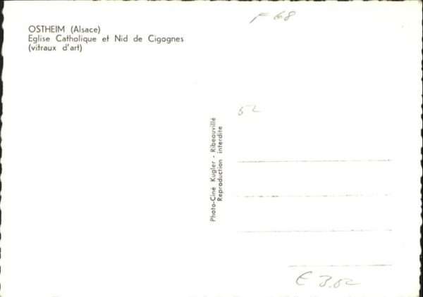 Ostheim Haut Rhin Elsass Ostheim_Elsass Alsace Eglise  Nid Cigog – Bild 2