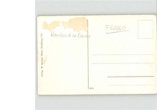 Rombach-le-Franc [handschriftlich] Klein Rumbach – Bild 2