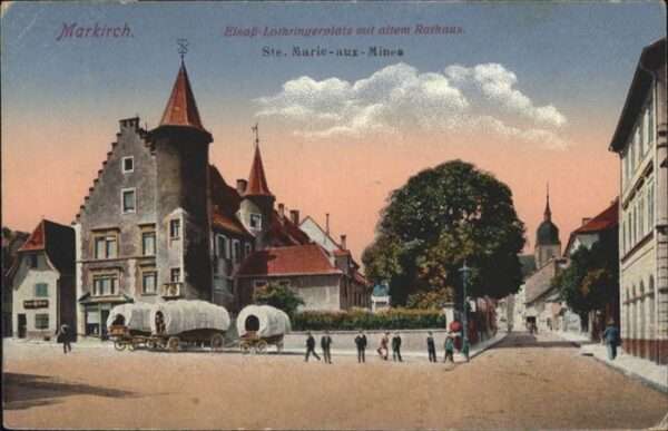 Markirch Elsass Lothringerplatz Rathaus