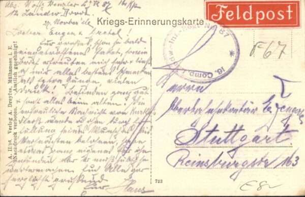 Sennheim Elsass Stephanplatz Zerstörung – Bild 2